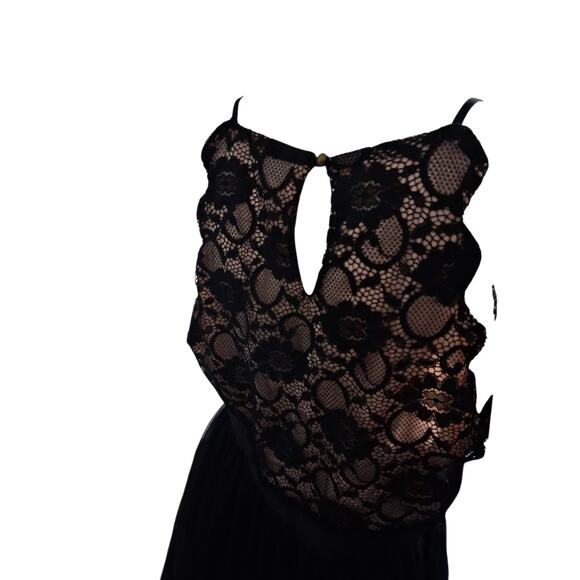 Speechless Whimsigoth Junior XL Blk Lace Tulle Fairygoth Witchy Party Dress - Picture 5 of 13